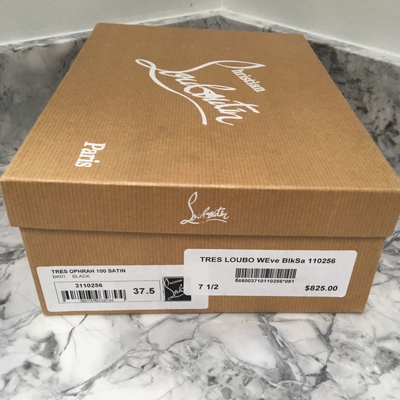 CHRISTIAN LOUBOUTIN Tres Ophrah Black Satin - Picture 3 of 7